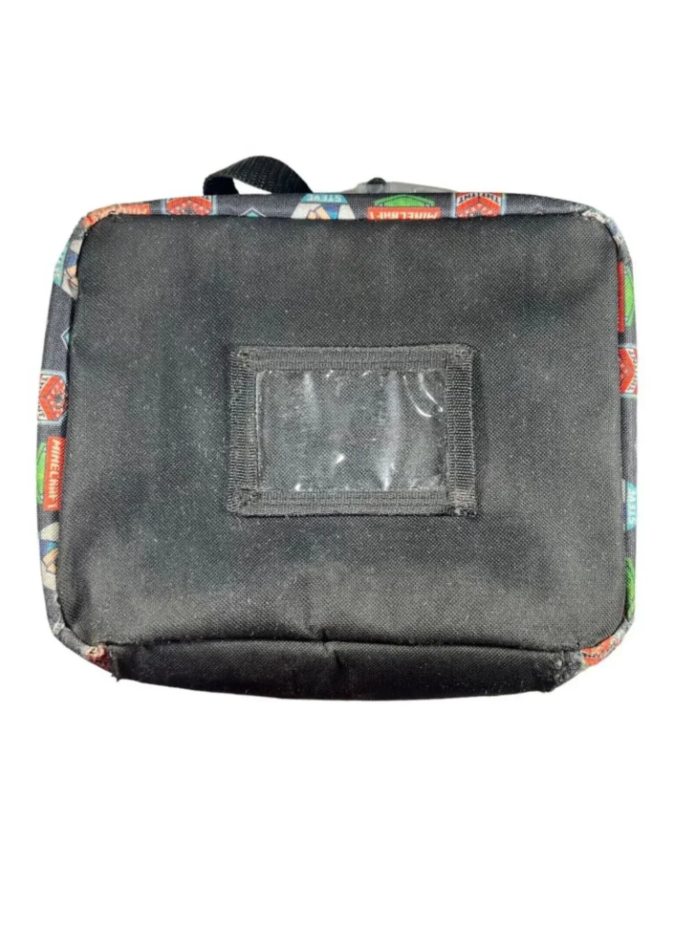 Minecraft Creeper Backpack Detachable Lunch Bag School Kids Boys Black Green